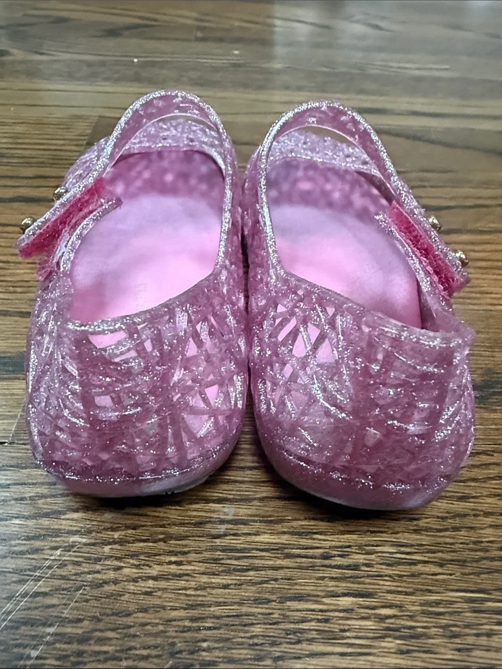 Mini Melissa Pink Glitter Jellies